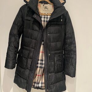 Burberry Kids Black Puffer Coat